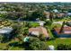 Bird's eye view of house, pool, and neighborhood at 424 Baycrest Dr, Venice, FL 34285