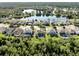 Wide aerial view of the house and surrounding neighborhood at 2585 Hobblebrush Dr, North Port, FL 34289