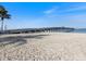 Serene beach scene featuring a pier extending into the ocean at 886 Bird Bay Way # 206, Venice, FL 34285