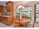 Eat-in kitchen area overlooking the backyard at 217 Carriage House Ln # 217, Nokomis, FL 34275