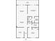 Floor plan showing kitchen, bedrooms, and bathrooms at 4410 Warren Ave # 214, Port Charlotte, FL 33953