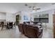 Open concept living room and kitchen area at 19304 Bluff Dr, Venice, FL 34292