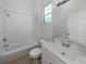 Clean bathroom with shower/tub, toilet and vanity at 1622 Monarch Dr # 1622, Venice, FL 34293