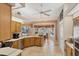 Eat-in kitchen with views of the pool and a breakfast nook at 1136 Highland Greens Dr, Venice, FL 34285