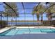 Inviting pool and spa with screened enclosure at 23787 Waverly Cir, Venice, FL 34293