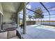 Stainless steel outdoor kitchen with lake view at 23787 Waverly Cir, Venice, FL 34293