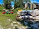 Community Kayak storage with many kayaks at 201 Woodland Dr # 201, Osprey, FL 34229