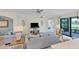 Relaxing living room with comfortable seating and access to patio at 10780 Tarflower Dr # 102, Venice, FL 34293