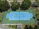 Overhead view of a tennis and pickleball court at 1403 Gondola Park Dr # 1403Bd, Venice, FL 34292