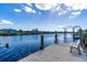 Relaxing dock with bench overlooking the canal at 6780 Pan American Blvd, North Port, FL 34287