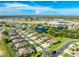Aerial view of single-Gathering home in Sara Bay at 4195 Fairway Pl, North Port, FL 34287