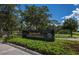 Entrance sign for Garden of the Five Senses at 4195 Fairway Pl, North Port, FL 34287