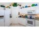 White kitchen with stainless steel appliances and ample storage at 4195 Fairway Pl, North Port, FL 34287