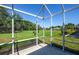 Screened-in patio with view of backyard at 4195 Fairway Pl, North Port, FL 34287