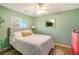 Light and airy bedroom with a double bed at 2480 Alamander Ave, Englewood, FL 34223