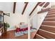 Charming loft bedroom with built-in shelving and a cozy atmosphere at 4024 Casey Key Rd, Nokomis, FL 34275