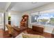 Charming sitting room with antique furnishings and water views at 4024 Casey Key Rd, Nokomis, FL 34275