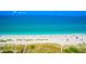 Aerial view of beach with people and umbrellas at 4024 Casey Key Rd, Nokomis, FL 34275