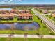 Lakefront property with private balcony and patio at 10780 Tarflower Dr # 101, Venice, FL 34293