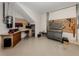 Organized workshop with ample storage and workbenches at 737 Shakett Creek Dr, Nokomis, FL 34275