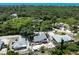 Aerial view showcasing a house and surrounding area at 1172 Kenisco Rd, Venice, FL 34293