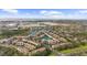 Wide aerial view of community and waterfront at 8315 Glenrose Way # 1414, Sarasota, FL 34238