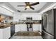 Modern kitchen with stainless steel appliances at 804 Montrose Dr # 103, Venice, FL 34293