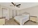 Bright bedroom with double closet and ceiling fan at 4646 Fallon Cir, Port Charlotte, FL 33948