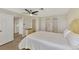 Spacious bedroom with double closets and ceiling fan at 4646 Fallon Cir, Port Charlotte, FL 33948