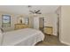Bedroom with large closet and ceiling fan at 4646 Fallon Cir, Port Charlotte, FL 33948