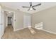 Spacious bedroom with double closet and ceiling fan at 4646 Fallon Cir, Port Charlotte, FL 33948