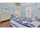 Light blue bedroom with ensuite bathroom and walk-in closet at 1222 Collier Pl, Venice, FL 34293
