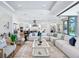 Spacious open-concept living area with views of the kitchen and access to the outdoor space at 1109 Bayshore Rd, Nokomis, FL 34275