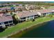 Private lanai with lake view. Relax outdoors at 20190 Ragazza Cir # 202, Venice, FL 34293