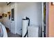 Garage with water softener and storage space at 20391 Lagente Cir, Venice, FL 34293