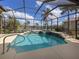 Screened pool with spa and water feature at 4245 Via Del Villetti Dr, Venice, FL 34293