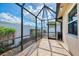 Small screened patio area at 1219 Nantucket Rd, Venice, FL 34293