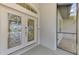 Double front doors with etched glass at 1219 Nantucket Rd, Venice, FL 34293