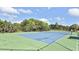 Well-maintained tennis court with green and blue surface at 12236 Stuart Dr, Venice, FL 34293