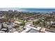 Aerial view showcasing building, neighborhood, and ocean at 200 Park N Blvd # 103, Venice, FL 34285
