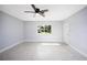 Bright bedroom with new flooring and a ceiling fan at 2129 Inner Cass Cir, Sarasota, FL 34231