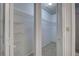 Large closet with wire shelving for convenient storage at 3023 Seawind Cir # 14B, Venice, FL 34293