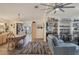 Bright dining area with a table and chairs, open to the kitchen at 472 Sharks Pt, North Port, FL 34287