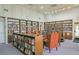 Quiet community library with bookshelves and comfortable seating at 472 Sharks Pt, North Port, FL 34287