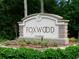 Foxwood community entrance sign, 55+ community at 605 Apple Ln, Englewood, FL 34223