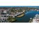 Aerial view showcasing the building's waterfront location at 250 Santa Maria St # 118, Venice, FL 34285