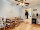 Bright dining area with wood table and chairs at 2512 Regatta Dr, Sarasota, FL 34231