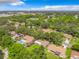 Aerial view of houses and lush trees, showcasing the neighborhood's landscape at 2512 Regatta Dr, Sarasota, FL 34231