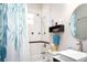 Clean bathroom with subway tile and updated vanity at 3390 Dover Dr, Punta Gorda, FL 33983