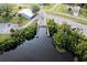 Aerial view of a boat ramp with access to the water at 3390 Dover Dr, Punta Gorda, FL 33983